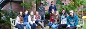 group of study abroad students at Keele University in England