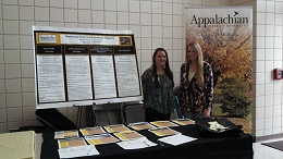 Students at a poster presentation